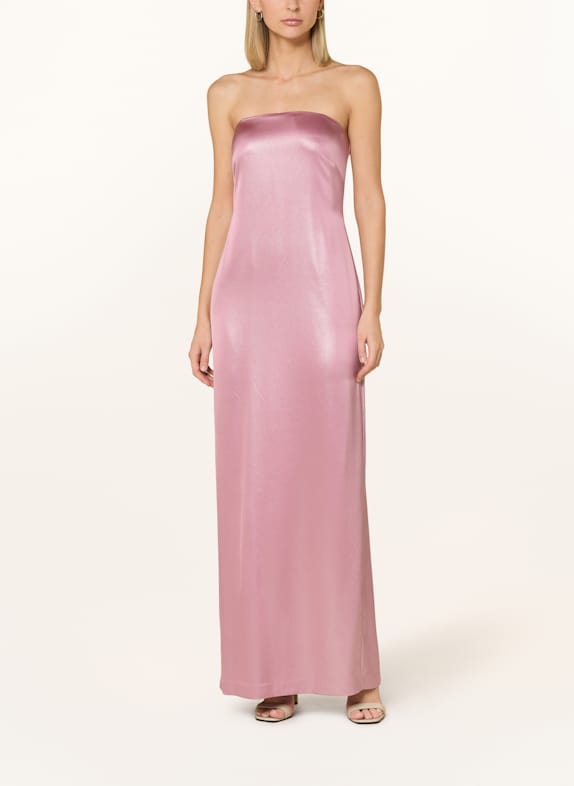 LAUREN RALPH LAUREN Abendkleid mit Glitzergarn ROSÉ