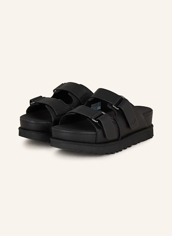 UGG Platform slides GOLDENSTAR HI SLIDE BLACK