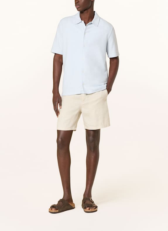 SAMSØE  SAMSØE Korte mouwen shirt KVISTBRO Comfort Fit LICHTBLAUW
