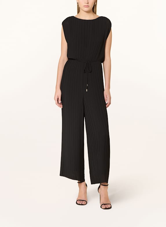 s.Oliver BLACK LABEL Pleated jumpsuit BLACK