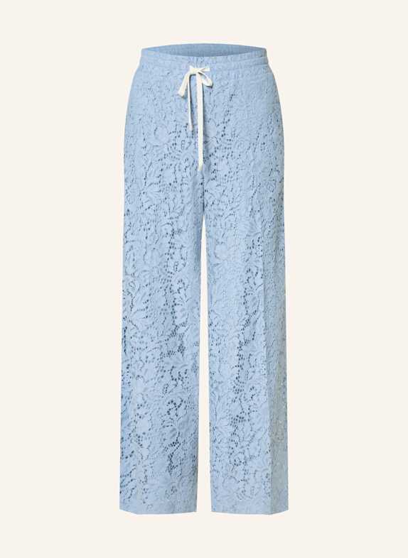 CAMBIO Marlenehose CLARA aus Spitze HELLBLAU