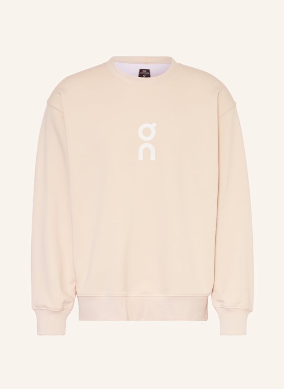 On Sweatshirt CLUB CREW GRAPHIC BEIGE