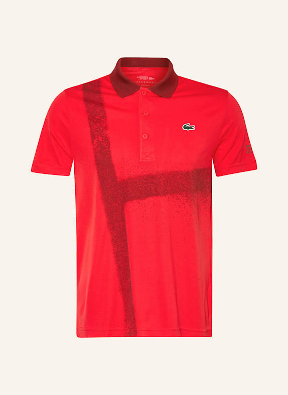 LACOSTE Funktions-Poloshirt ROT/ DUNKELROT