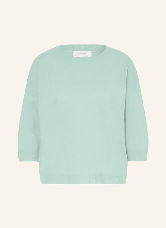 darling harbour Cashmere-Pullover mit 3/4-Arm eukalyptusgrün