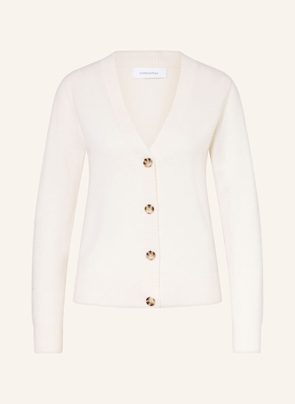 darling harbour Strickjacke aus Cashmere OFFWHITE