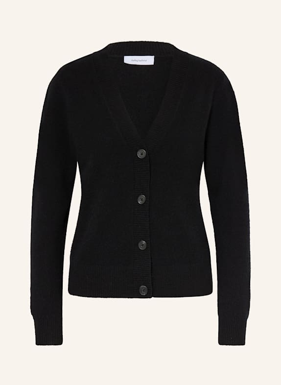 darling harbour Strickjacke aus Cashmere SCHWARZ