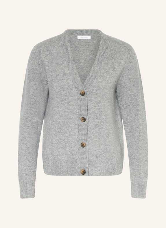 darling harbour Strickjacke aus Cashmere GRAU MELANGE