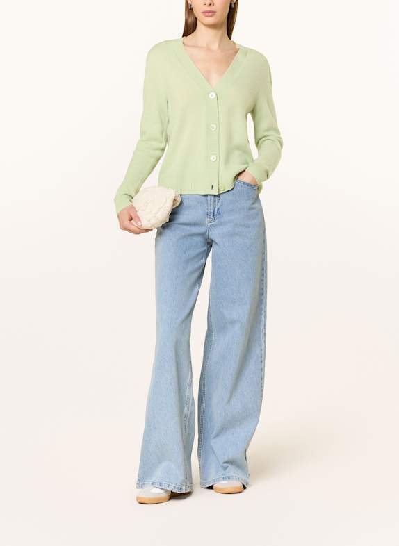 darling harbour Strickjacke aus Cashmere lindgrün