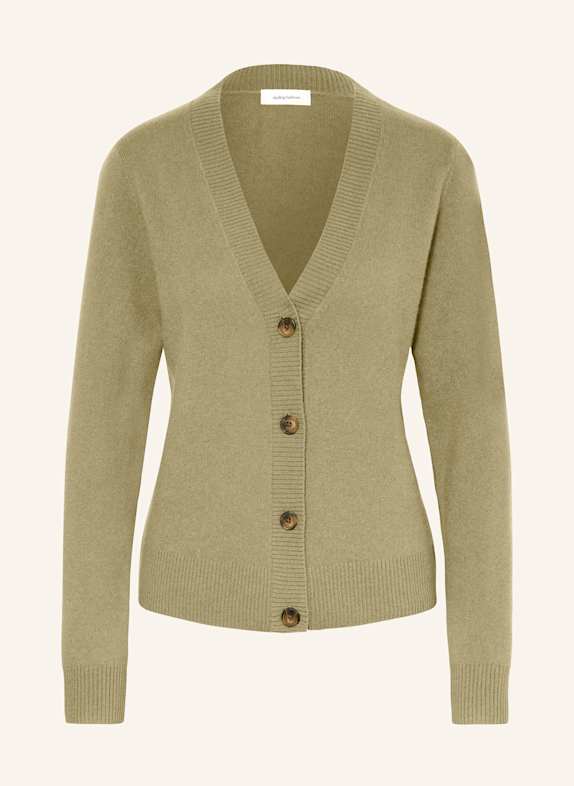darling harbour Strickjacke aus Cashmere SALBEI