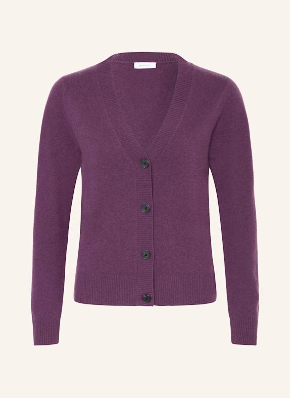 darling harbour Strickjacke aus Cashmere PFLAUME