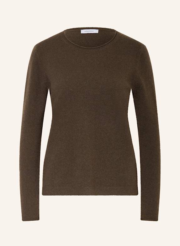 darling harbour Cashmere-Pullover DUNKELBRAUN