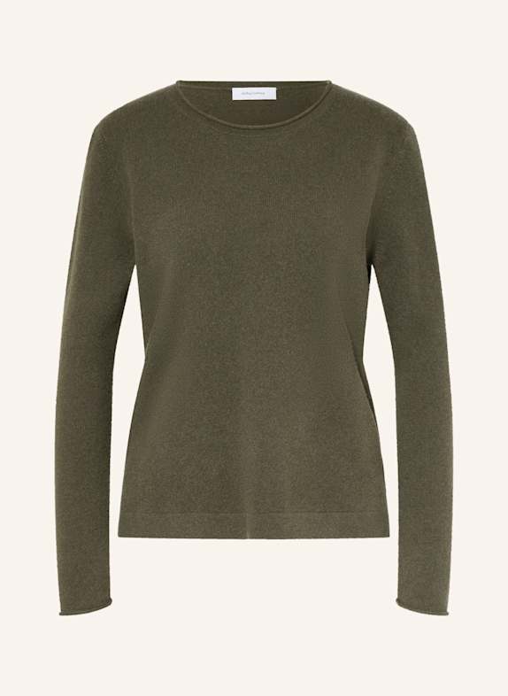 darling harbour Cashmere-Pullover dunkeloliv