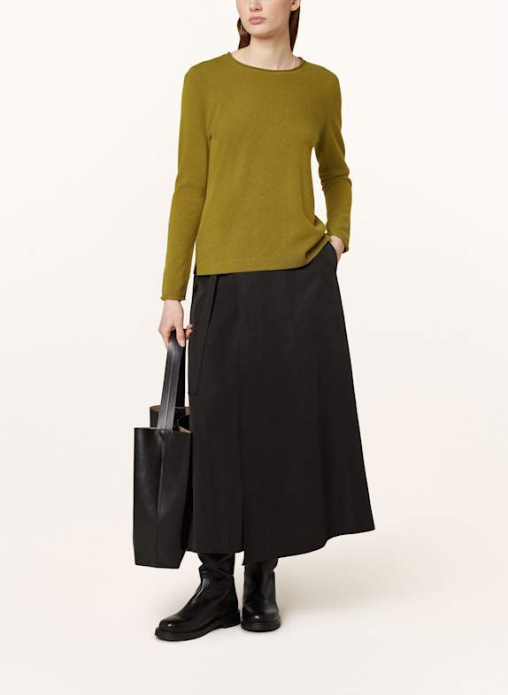 darling harbour Cashmere-Pullover lodengrün