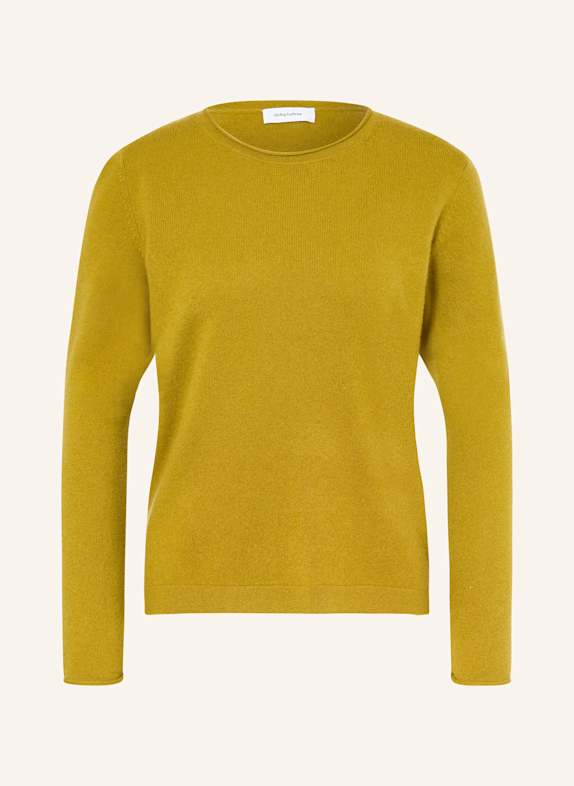 darling harbour Cashmere-Pullover GOLDGRÜN