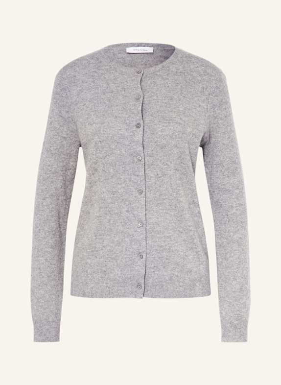 darling harbour Strickjacke aus Cashmere GRAU MELANGE