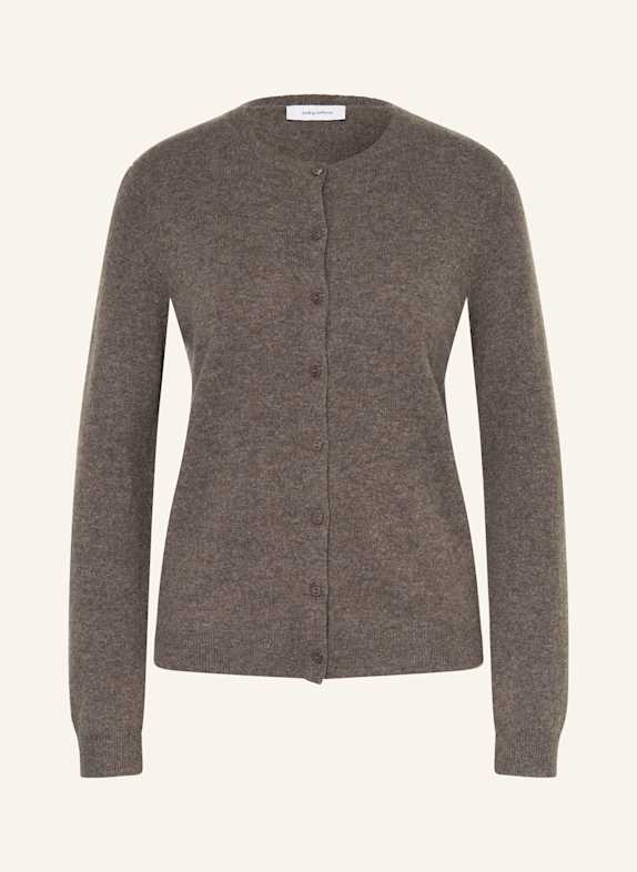 darling harbour Strickjacke aus Cashmere TRÜFFEL MELANGE
