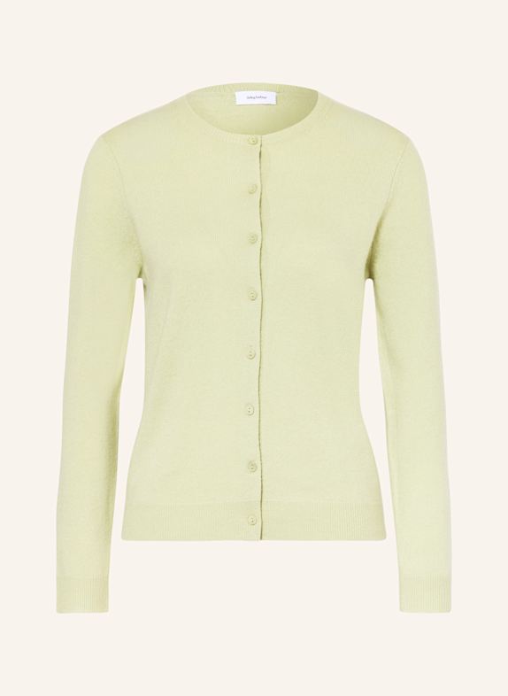darling harbour Strickjacke aus Cashmere lindgrün