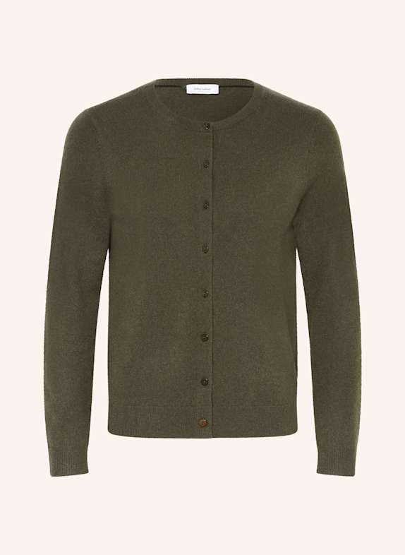 darling harbour Strickjacke aus Cashmere dunkeloliv
