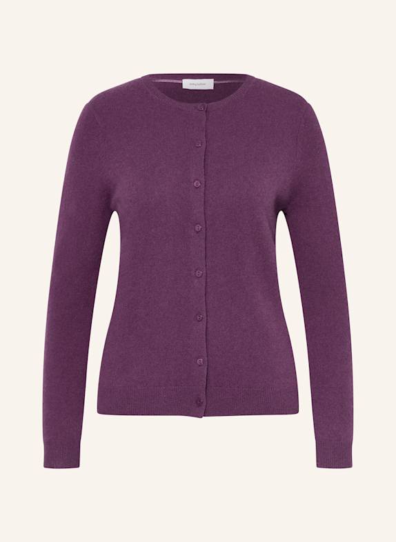 darling harbour Strickjacke aus Cashmere PFLAUME