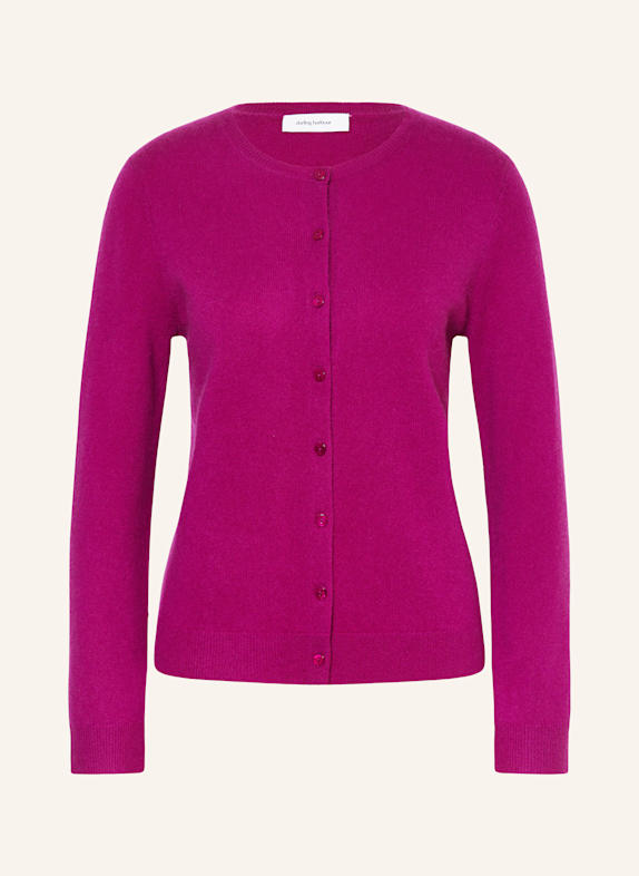 darling harbour Strickjacke aus Cashmere FUCHSIA