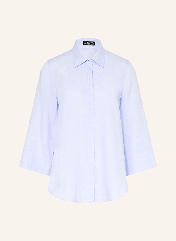 van Laack VL-ALJA-SV linen shirt blouse with 3/4 sleeves LIGHT BLUE