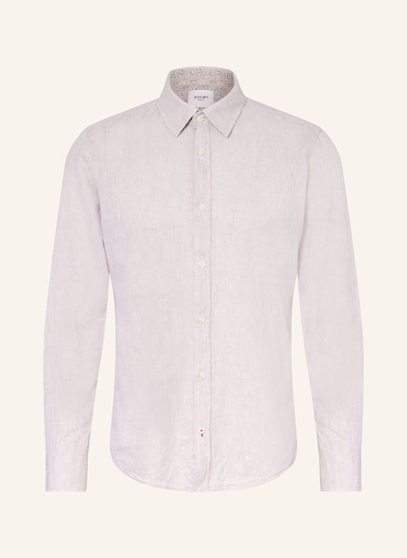 JOOP! JEANS Hemd HANSON Slim Fit mit Leinen HELLBRAUN