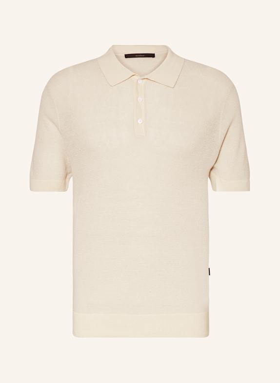 windsor. Strick-Poloshirt LINDO-PR mit Leinen CREME
