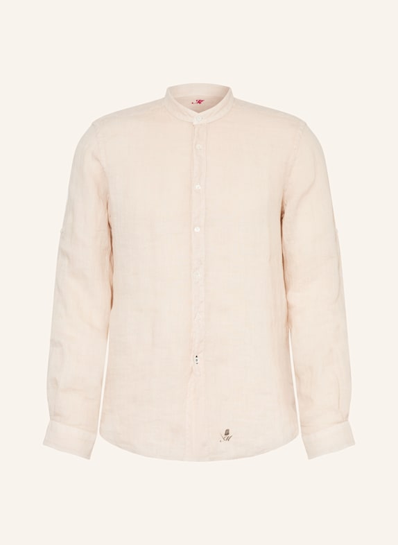 MASON'S Leinenhemd Slim Fit mit Stehkragen BEIGE