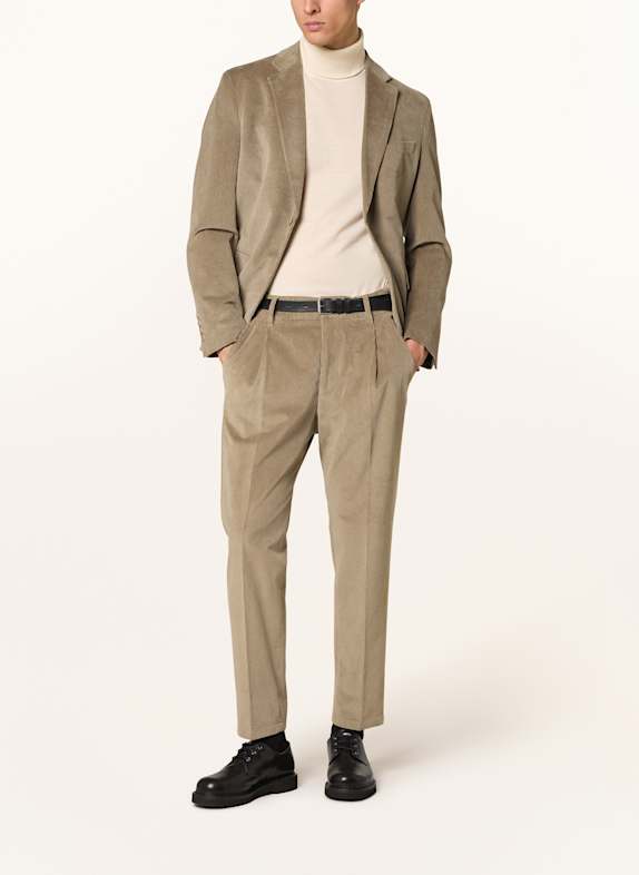 DRYKORN Pantaloni de costum CHASY din velur, croială extra slim fit 1506 maro