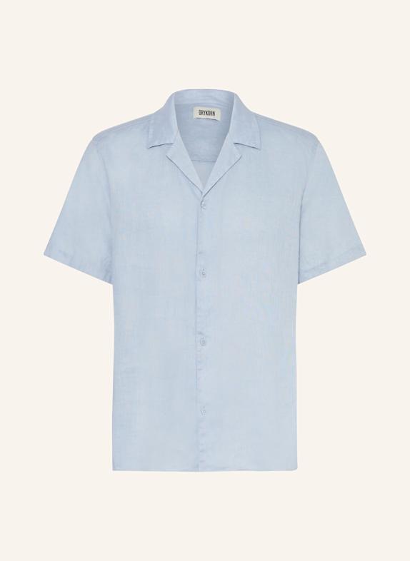 DRYKORN Resorthemd BIJAN Comfort Fit aus Leinen BLAUGRAU