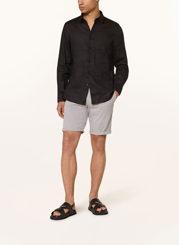 DRYKORN Hemd RAMIS Regular Fit aus Leinen SCHWARZ