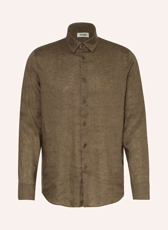 DRYKORN Hemd RAMIS Regular Fit aus Leinen KHAKI