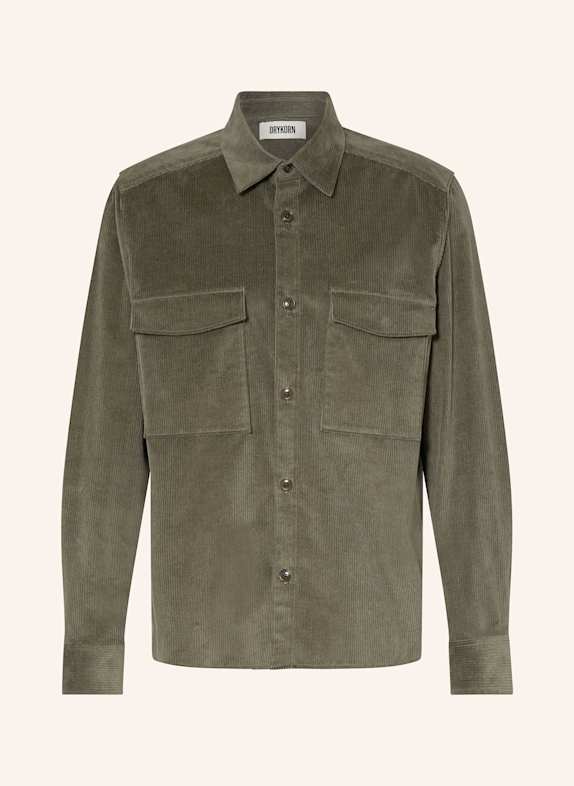DRYKORN Cord-Overjacket GUNRAY DUNKELGRÜN