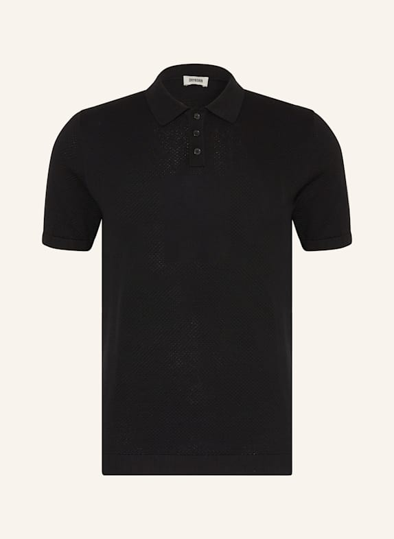 DRYKORN Strick-Poloshirt TRITON SCHWARZ
