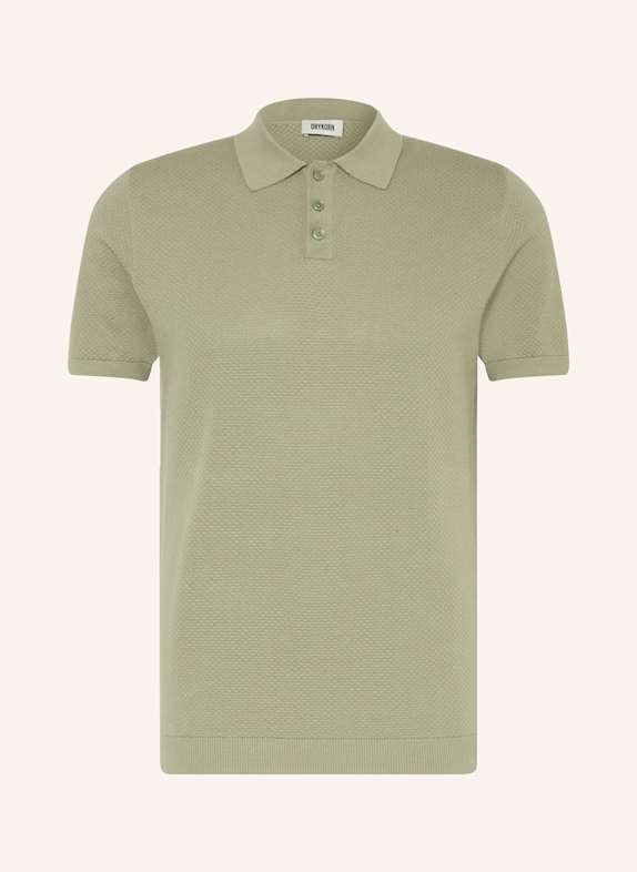 DRYKORN Strick-Poloshirt TRITON HELLGRÜN