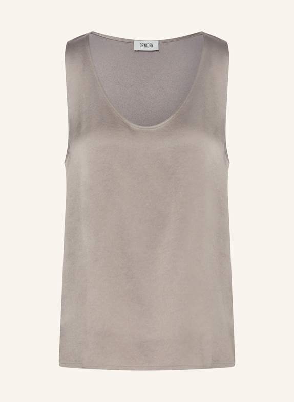 DRYKORN Blusenshirt AMINAH aus Satin TAUPE