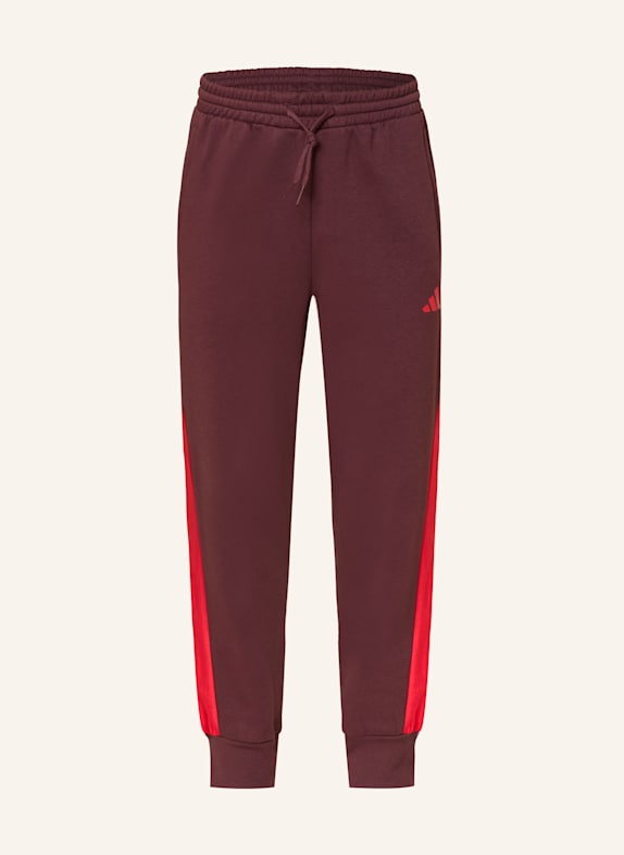 adidas Sweatpants SEASONAL ESSENTIALS COLORBLOCK DUNKELROT/ ROT