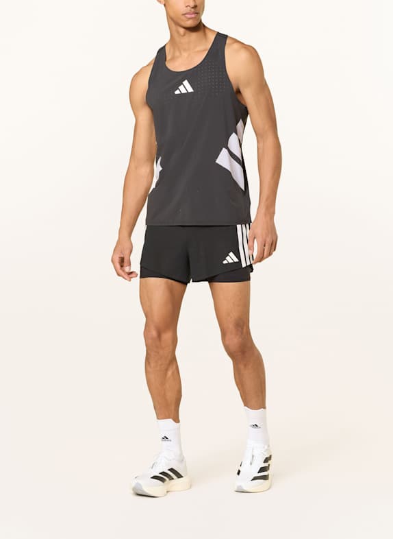 adidas Maiou ADIZERO ROAD TO RECORDS SINGLET NEGRU
