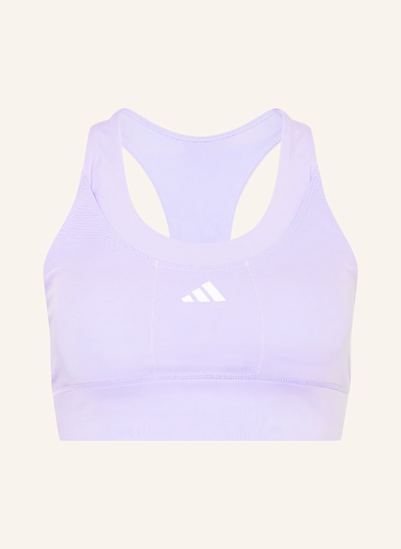 adidas RUN POCKET MEDIUM SUPPORT sports bra LIGHT PURPLE