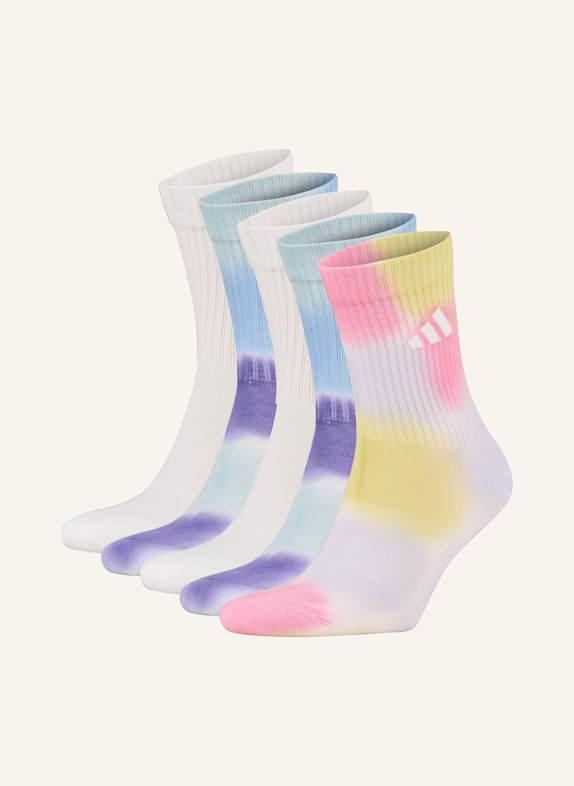 adidas Skarpety TIE DYE, 3 szt. JASNOFIOLETOWY/ BIAŁY/ JASNONIEBIESKI