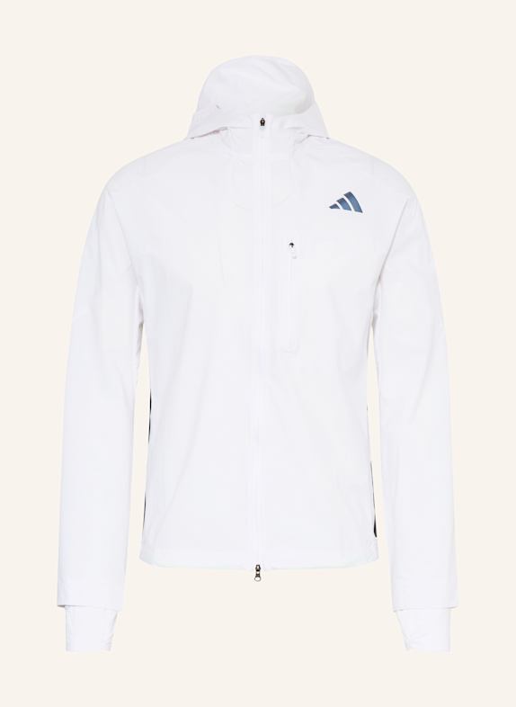 adidas Laufjacke ADIZERO WEISS/ HELLGRAU
