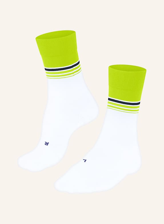 FALKE Laufsocken RU4 WEISS/ NEONGRÜN