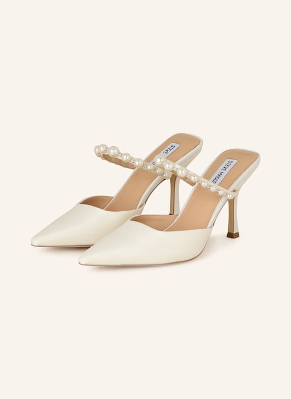 STEVE MADDEN Mules BRECKI-P mit Schmuckperlen ECRU