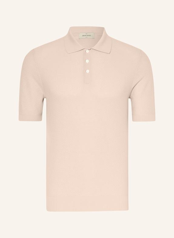 GRAN SASSO Strick-Poloshirt CREME