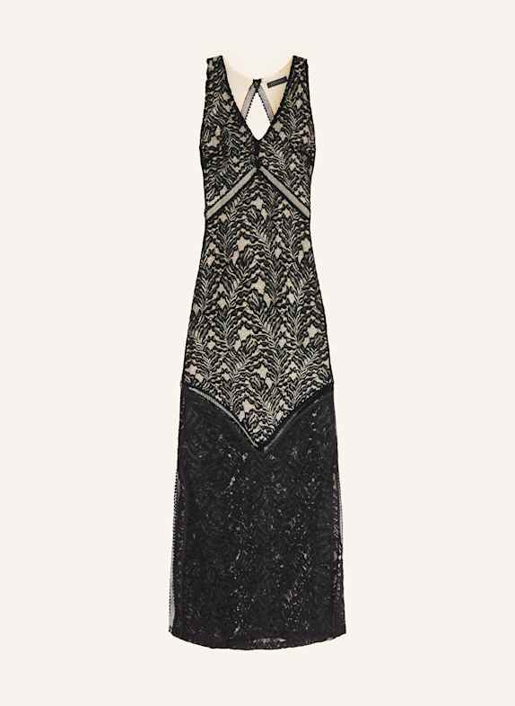GUESS CHRISTEL lace dress with cut-out BLACK