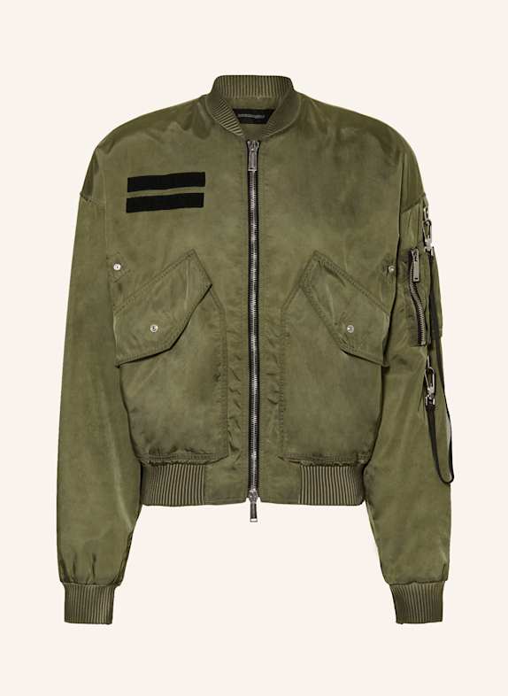 DSQUARED2 Blouson GRÜN/ SCHWARZ