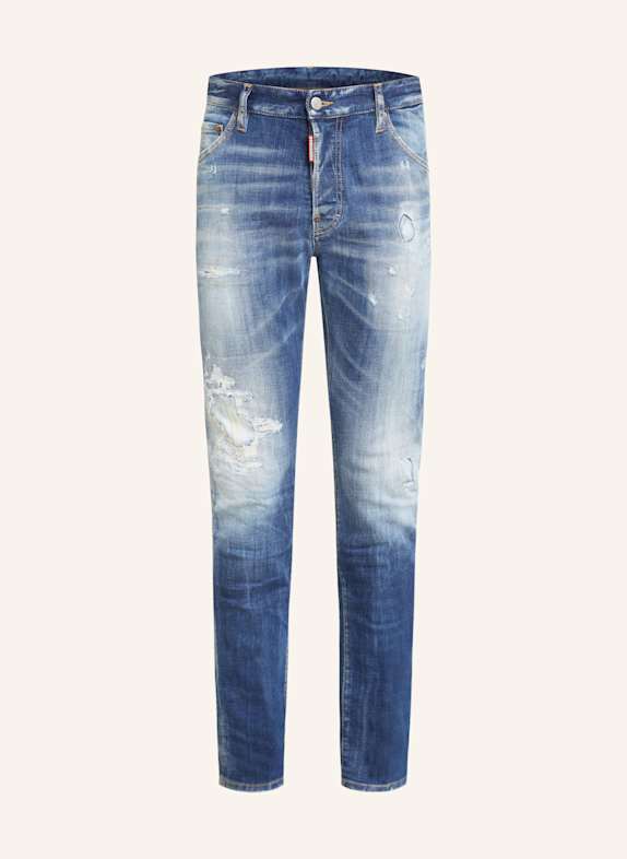 DSQUARED2 Jeansy extra slim fit 470 NAVY BLUE