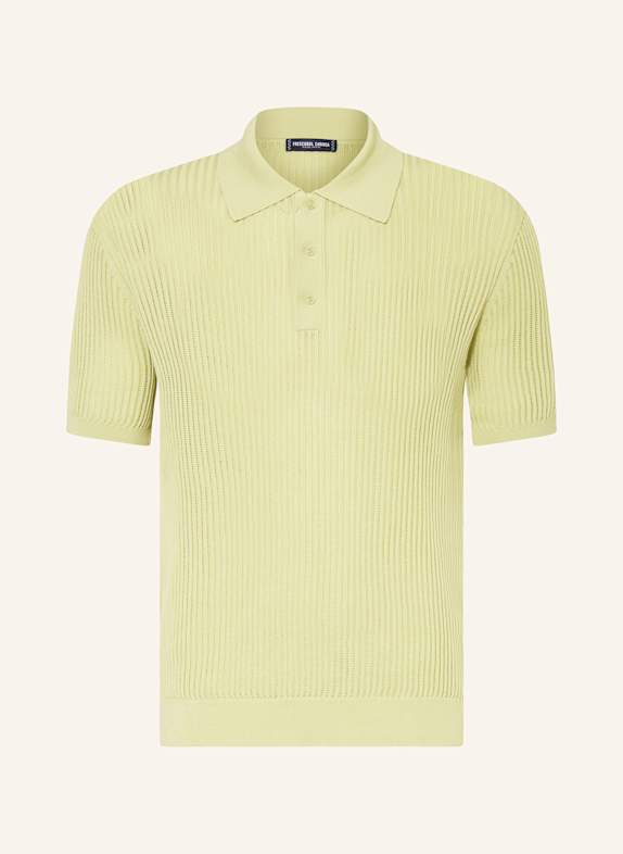 FRESCOBOL CARIOCA Strick-Poloshirt VIDAL Regular Fit HELLGRÜN