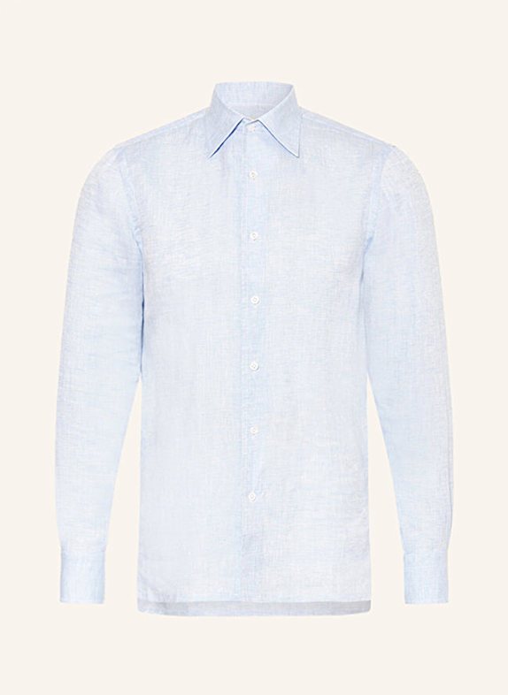 FIORONI Leinenhemd Regular Fit HELLBLAU