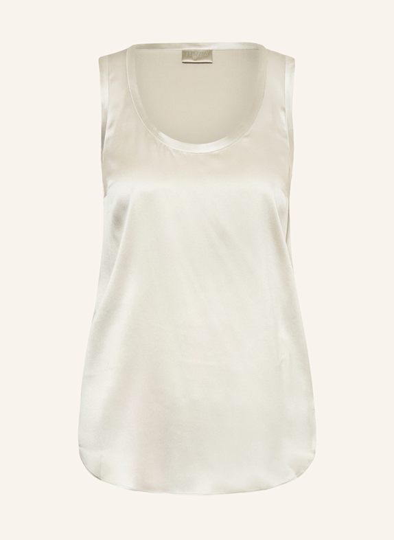 BRUNELLO CUCINELLI Seidentop SILBER